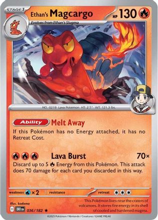 Ethan's Magcargo (36) [SV10: Destined Rivals] Reverse Holofoil - Deck Out Gaming