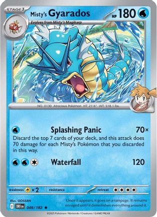 Misty's Gyarados (49) [SV10: Destined Rivals] Reverse Holofoil - Deck Out Gaming