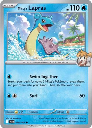 Misty's Lapras (50) [SV10: Destined Rivals] - Deck Out Gaming