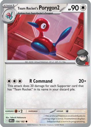Team Rocket's Porygon2 (154) [SV10: Destined Rivals] - Deck Out Gaming