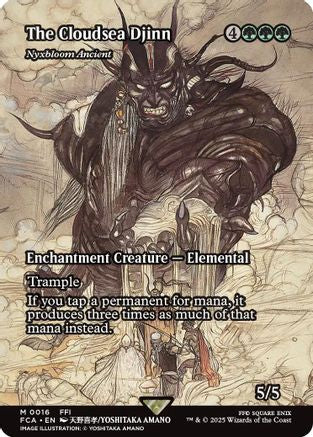 The Cloudsea Djinn - Nyxbloom Ancient (Showcase) (16) [FINAL FANTASY: Through the Ages] - Deck Out Gaming