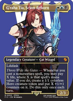 G'raha Tia, Scion Reborn (Borderless) (203) [Commander: FINAL FANTASY] - Deck Out Gaming