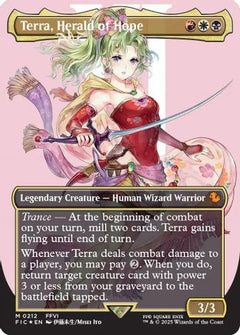 Terra, Herald of Hope (Borderless) (Surge Foil) (212) [Commander: FINAL FANTASY] foil - Deck Out Gaming