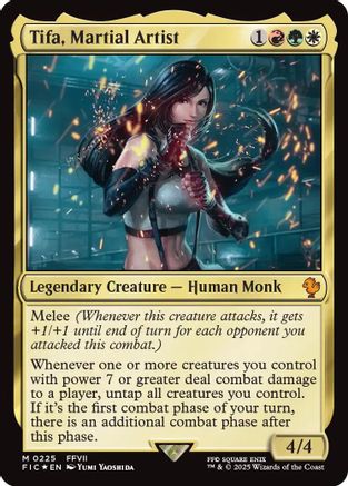 Tifa, Martial Artist (Surge Foil) (225) [Commander: FINAL FANTASY] foil - Deck Out Gaming