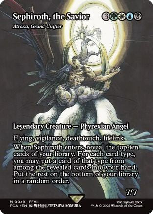 Sephiroth, the Savior - Atraxa, Grand Unifier (Showcase) (49) [FINAL FANTASY: Through the Ages] - Deck Out Gaming