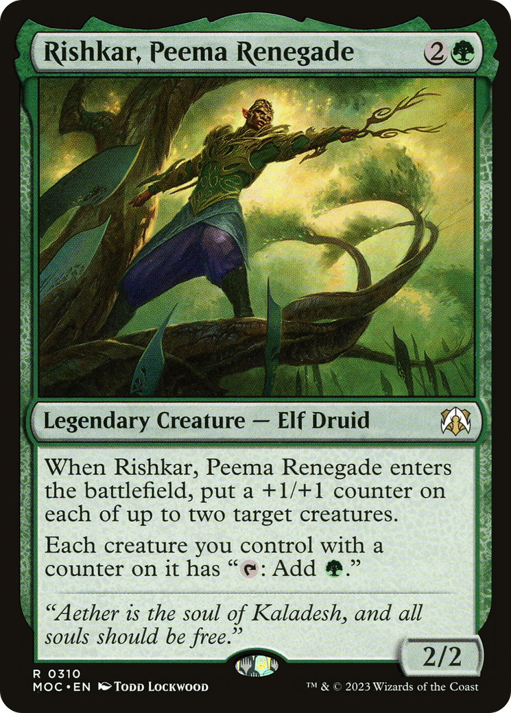 Rishkar, Peema Renegade (310) [March of the Machine Commander] - Deck Out Gaming
