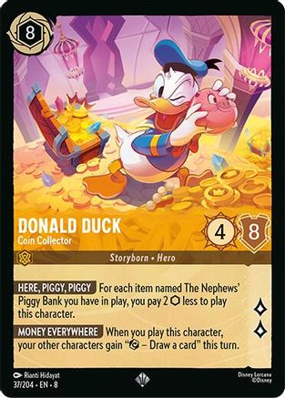 Donald Duck - Coin Collector (37/204) [Reign of Jafar] Cold Foil - Deck Out Gaming