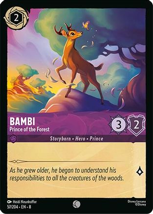Bambi - Prince of the Forest (57/204) [Reign of Jafar] Cold Foil - Deck Out Gaming