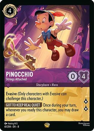 Pinocchio - Strings Attached (61/204) [Reign of Jafar] - Deck Out Gaming
