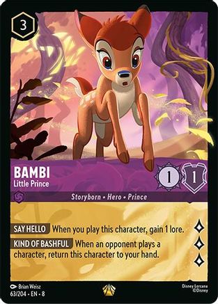 Bambi - Little Prince (63/204) [Reign of Jafar] - Deck Out Gaming