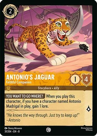 Antonio's Jaguar - Faithful Companion (31/204) [Reign of Jafar] - Deck Out Gaming