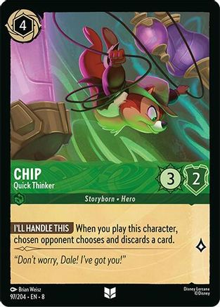 Chip - Quick Thinker (97/204) [Reign of Jafar] Cold Foil - Deck Out Gaming