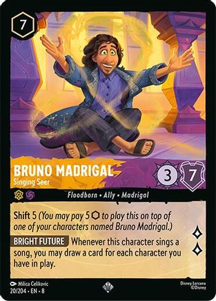 Bruno Madrigal - Singing Seer (20/204) [Reign of Jafar] - Deck Out Gaming