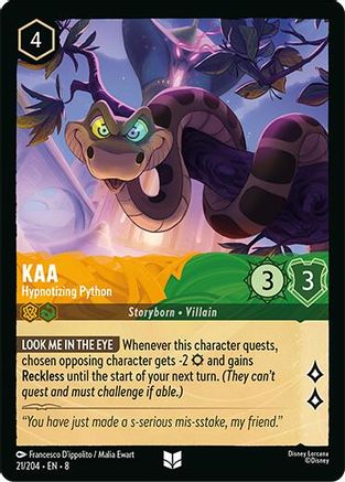 Kaa - Hypnotizing Python (21/204) [Reign of Jafar] - Deck Out Gaming