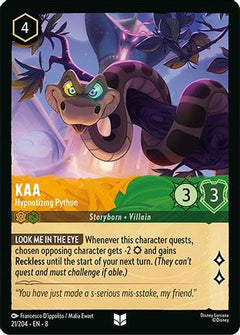 Kaa - Hypnotizing Python (21/204) [Reign of Jafar] Cold Foil - Deck Out Gaming