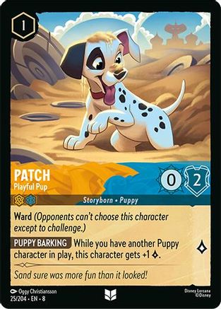 Patch - Playful Pup (25/204) [Reign of Jafar] Cold Foil - Deck Out Gaming