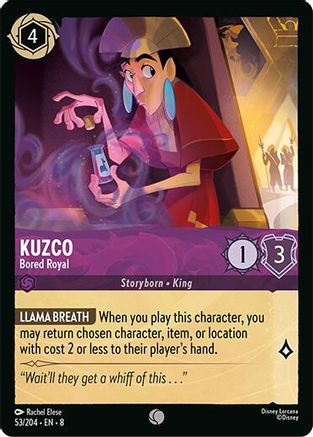 Kuzco - Bored Royal (53/204) [Reign of Jafar] - Deck Out Gaming