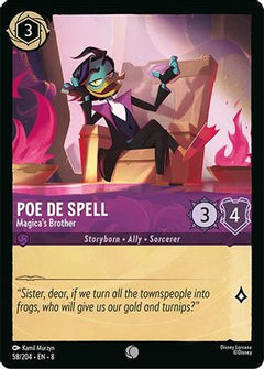 Poe De Spell - Magica's Brother (58/204) [Reign of Jafar] Cold Foil - Deck Out Gaming