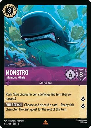 Monstro - Infamous Whale (64/204) [Reign of Jafar] - Deck Out Gaming