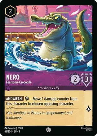 Nero - Fearsome Crocodile (65/204) [Reign of Jafar] Cold Foil-1