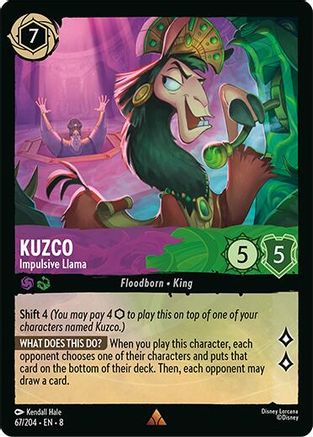 Kuzco - Impulsive Llama (67/204) [Reign of Jafar] Cold Foil - Deck Out Gaming