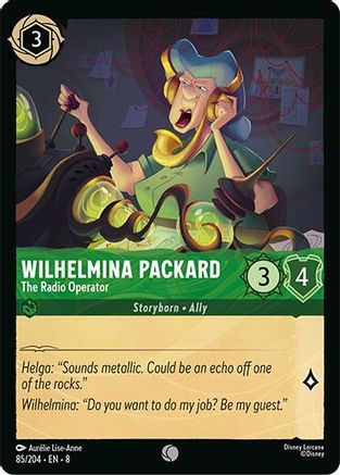 Wilhelmina Packard - The Radio Operator (85/204) [Reign of Jafar] Cold Foil - Deck Out Gaming