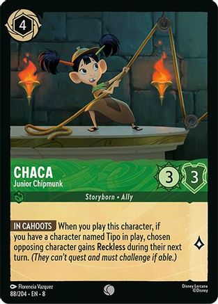 Chaca - Junior Chipmunk (88/204) [Reign of Jafar] Cold Foil - Deck Out Gaming