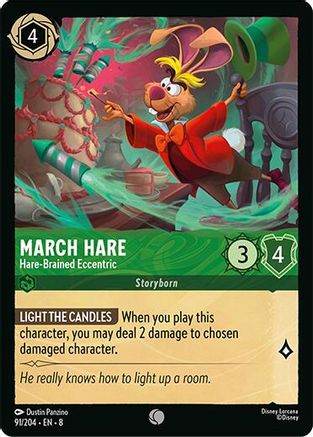 March Hare - Hare-Brained Eccentric (91/204) [Reign of Jafar] Cold Foil - Deck Out Gaming