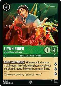 Flynn Rider - Breaking and Entering (102/204) [Reign of Jafar] Cold Foil - Deck Out Gaming