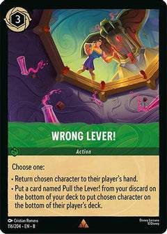 Wrong Lever! (116/204) [Reign of Jafar] Cold Foil - Deck Out Gaming