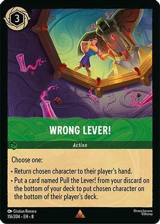 Wrong Lever! (116/204) [Reign of Jafar] - Deck Out Gaming