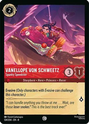 Vanellope Von Schweetz - Spunky Speedster (124/204) [Reign of Jafar] Cold Foil - Deck Out Gaming