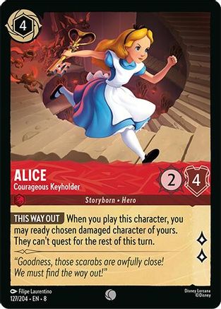 Alice - Courageous Keyholder (127/204) [Reign of Jafar] - Deck Out Gaming