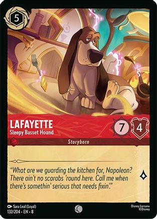 Lafayette - Sleepy Basset Hound (132/204) [Reign of Jafar] - Deck Out Gaming