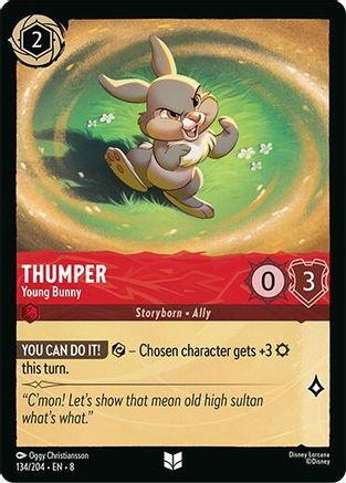 Thumper - Young Bunny (134/204) [Reign of Jafar] Cold Foil - Deck Out Gaming
