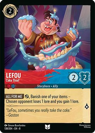 LeFou - Cake Thief (138/204) [Reign of Jafar] Cold Foil - Deck Out Gaming