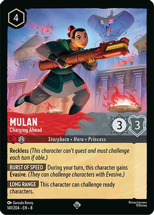Mulan - Charging Ahead (141/204) [Reign of Jafar] - Deck Out Gaming