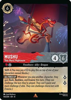Mushu - Your Worst Nightmare (142/204) [Reign of Jafar] Cold Foil - Deck Out Gaming