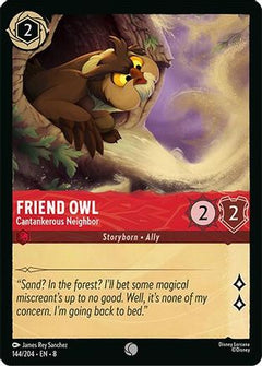 Friend Owl - Cantankerous Neighbor (144/204) [Reign of Jafar] Cold Foil - Deck Out Gaming