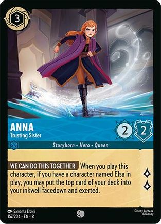 Anna - Trusting Sister (157/204) [Reign of Jafar] Cold Foil - Deck Out Gaming