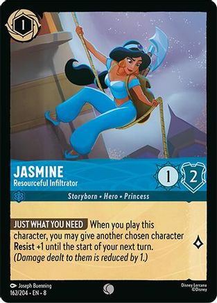 Jasmine - Resourceful Infiltrator (162/204) [Reign of Jafar] Cold Foil - Deck Out Gaming