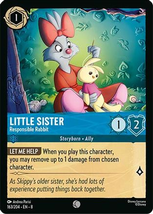 Little Sister - Responsible Rabbit (163/204) [Reign of Jafar] - Deck Out Gaming