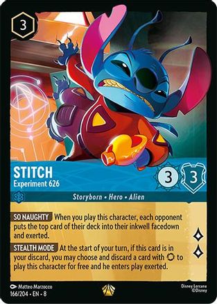 Stitch - Experiment 626 (166/204) [Reign of Jafar] - Deck Out Gaming