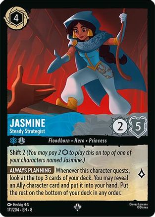 Jasmine - Steady Strategist (171/204) [Reign of Jafar] Cold Foil - Deck Out Gaming