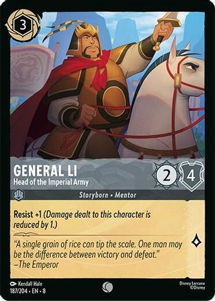 General Li - Head of the Imperial Army (187/204) [Reign of Jafar] - Deck Out Gaming