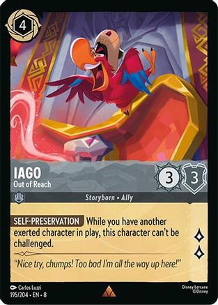 Iago - Out of Reach (195/204) [Reign of Jafar] Cold Foil - Deck Out Gaming
