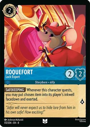 Roquefort - Lock Expert (172/204) [Reign of Jafar] Cold Foil - Deck Out Gaming