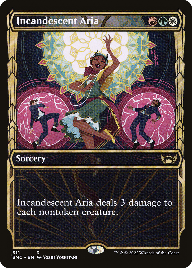 Incandescent Aria (Showcase) (311) [Streets of New Capenna] foil - Deck Out Gaming