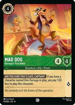 Mad Dog - Karnage's First Mate (93/204) [Reign of Jafar] Cold Foil - Deck Out Gaming