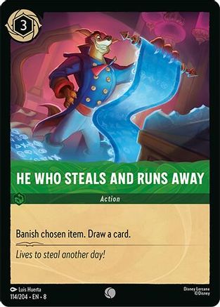 He Who Steals And Runs Away (114/204) [Reign of Jafar] - Deck Out Gaming